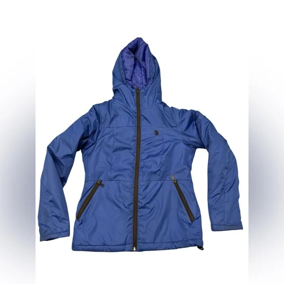 Women US Polo Assn. Blue Puffer Jacket Size S - Picture 1 of 6